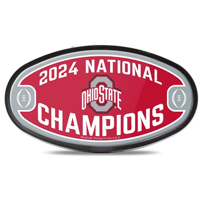 WinCraft Ohio State Buckeyes College Football Playoff 2024 National Champions Oval Hitch Cover