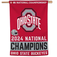 WinCraft Ohio State Buckeyes College Football Playoff 2024 National Champions 28" x 40" Single-Sided Vertical Banner