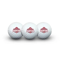 WinCraft Ohio State Buckeyes College Football Playoff 2024 National Champions Three-Pack Golf Ball Set