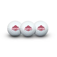 WinCraft Ohio State Buckeyes College Football Playoff 2024 National Champions Three-Pack Golf Ball Set