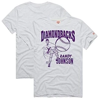 Men's Homage Randy Johnson Ash Arizona Diamondbacks Graphic Player T-Shirt