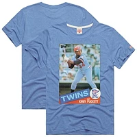 Men's Homage Kirby Puckett Light Blue Minnesota Twins 1985 Topps Baseball Card Player T-Shirt