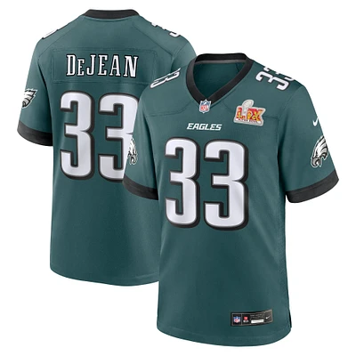 Men's Nike Cooper DeJean Midnight Green Philadelphia Eagles Super Bowl LIX Game Player Jersey