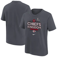 Youth Nike Anthracite Kansas City Chiefs Super Bowl LIX Local T-Shirt