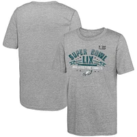 Youth Fanatics Heather Gray Philadelphia Eagles Super Bowl LIX Made It T-Shirt