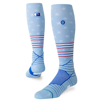Unisex Stance Light Blue MLB 2025 4th of July FreshTek™ Tube Socks
