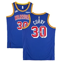 Stephen Curry Golden State Warriors Autographed Royal Nike Classic Edition Authentic Jersey with "3PT King" Inscription - JSA