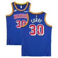 Stephen Curry Golden State Warriors Autographed Royal Nike Classic Edition Authentic Jersey with "3PT King" Inscription - JSA