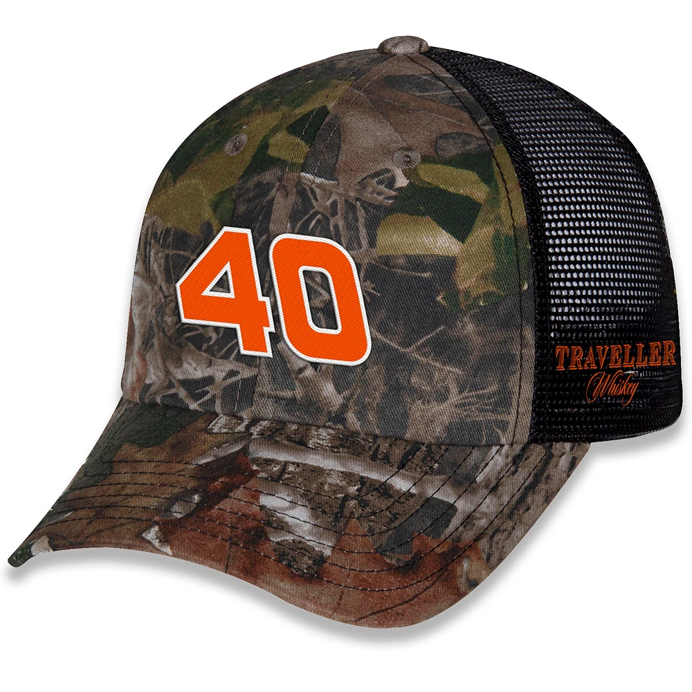 Men's JR Motorsports Official Team Apparel Camo Justin Allgaier Traveller Whiskey Adjustable Hat