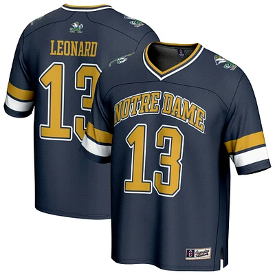 Youth GameDay Greats Riley Leonard Navy Notre Dame Fighting Irish NIL Football Fashion Jersey