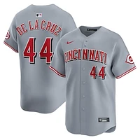 Men's Nike Elly De La Cruz Gray Cincinnati Reds Road Limited Player Jersey