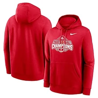 Men's Nike Scarlet Ohio State Buckeyes College Football Playoff 2024 National Champions Official Logo Pullover Hoodie