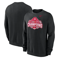 Men's Nike Black Ohio State Buckeyes College Football Playoff 2024 National Champions Official Logo Pullover Sweatshirt