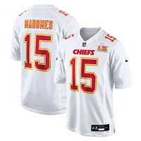 Men's Nike Patrick Mahomes Tundra White Kansas City Chiefs Super Bowl LIX Fashion Game Jersey