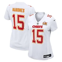 Women's Nike Patrick Mahomes Tundra White Kansas City Chiefs Super Bowl LIX Fashion Game Jersey