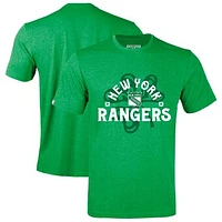 Men's Levelwear  Green New York Rangers St. Patrick's Day Richmond Shamrock T-Shirt