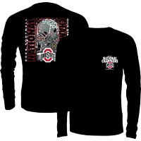 Men's Black Ohio State Buckeyes College Football Playoff 2024 National Champions Confetti Long Sleeve T-Shirt