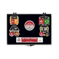 WinCraft Ohio State Buckeyes College Football Playoff 2024 National Champions Five-Piece Collector Pin Set