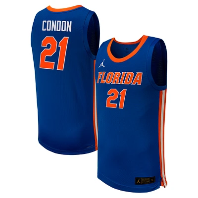 Men's Jordan Brand Alex Condon Royal Florida Gators Replica Basketball Jersey