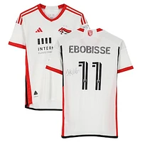Jeremy Ebobisse San Jose Earthquakes Autographed Match-Used #11 White adidas Jersey from the 2024 MLS Season - Size M