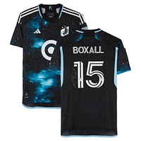 Michael Boxall Minnesota United FC Autographed Match-Used #15 Black adidas Jersey from the 2024 MLS Season - Size L