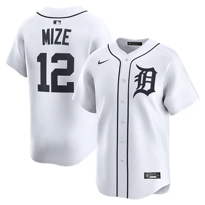 Men's Nike Casey Mize White Detroit Tigers Home Limited Player Jersey