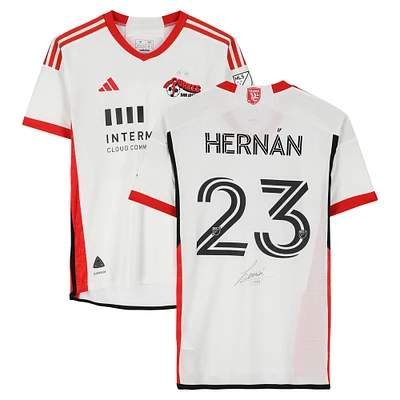 Hernán López San Jose Earthquakes Autographed Match-Used #23 adidas Jersey from the 2024 MLS Season