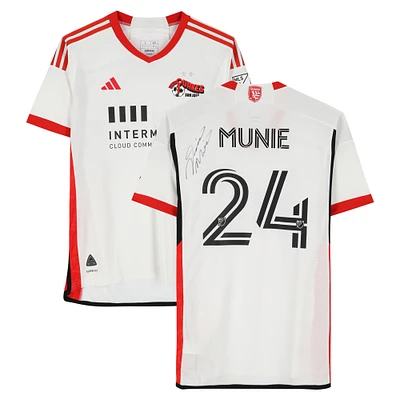 Daniel Munie San Jose Earthquakes Autographed Match-Used #24 White adidas Jersey from the 2024 MLS Season - Size L
