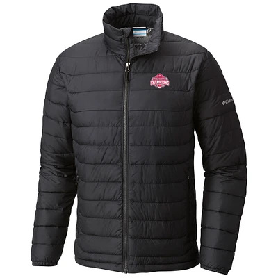 Men's Columbia Black Ohio State Buckeyes College Football Playoff 2024 National Champions Omni-Heat Powder Lite Full-Zip Jacket