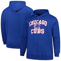 Men's '47  Royal Chicago Cubs Big & Tall Velocity Fleece Pullover Hoodie