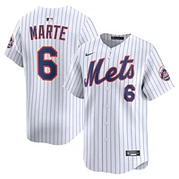 Men's Nike Starling Marte White New York Mets Home Limited Player Jersey