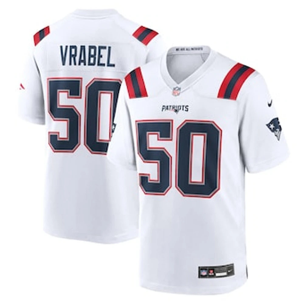 Men's Nike Mike Vrabel  White New England Patriots Retired Player Game Jersey