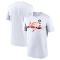 Men's Nike  White Kansas City Chiefs 2024 AFC Champions Legend T-Shirt