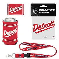 WinCraft Detroit Red Wings 2025 NHL Stadium Series Four-Piece Fan Pack