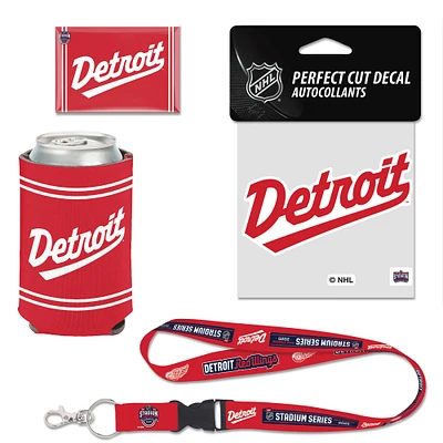 WinCraft Detroit Red Wings 2025 NHL Stadium Series Four-Piece Fan Pack