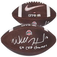 Will Howard Ohio State Buckeyes Autographed 2024 College Football Playoff National Champions Nike CFP Football with "24 CFP Champs" Inscription