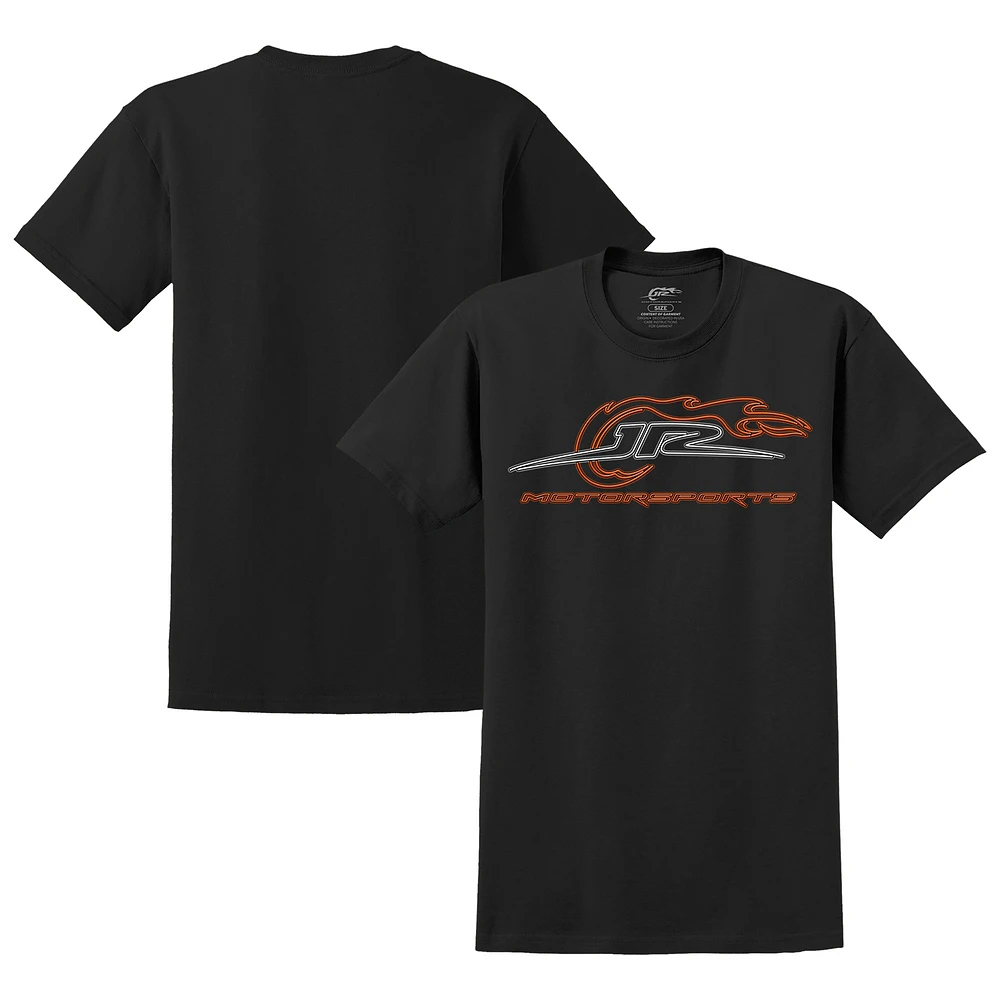 JR Motorsports Official Team Apparel Neon Logo T-Shirt - Black