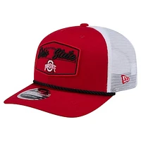 Men's New Era  Scarlet Ohio State Buckeyes 9SEVENTY Stretch-Snap Adjustable Hat