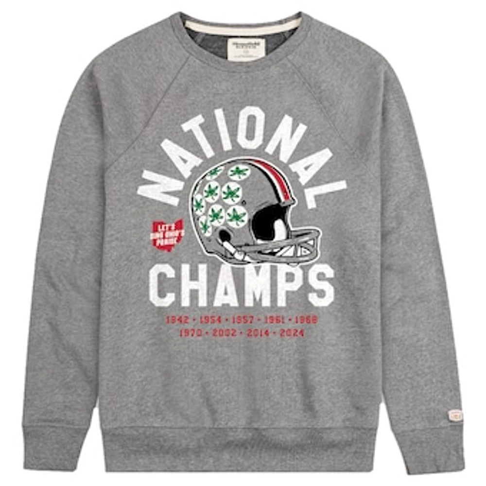 Men's Homefield Charcoal Ohio State Buckeyes College Football Playoff 2024 National Champions Pullover Sweatshirt