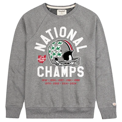 Men's Homefield Charcoal Ohio State Buckeyes College Football Playoff 2024 National Champions Pullover Sweatshirt