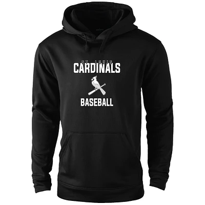 Men's Dunbrooke Black St. Louis Cardinals Champion Pullover Hoodie