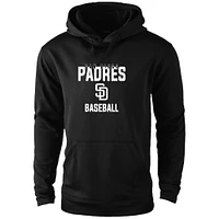 Men's Dunbrooke Black San Diego Padres Champion Pullover Hoodie