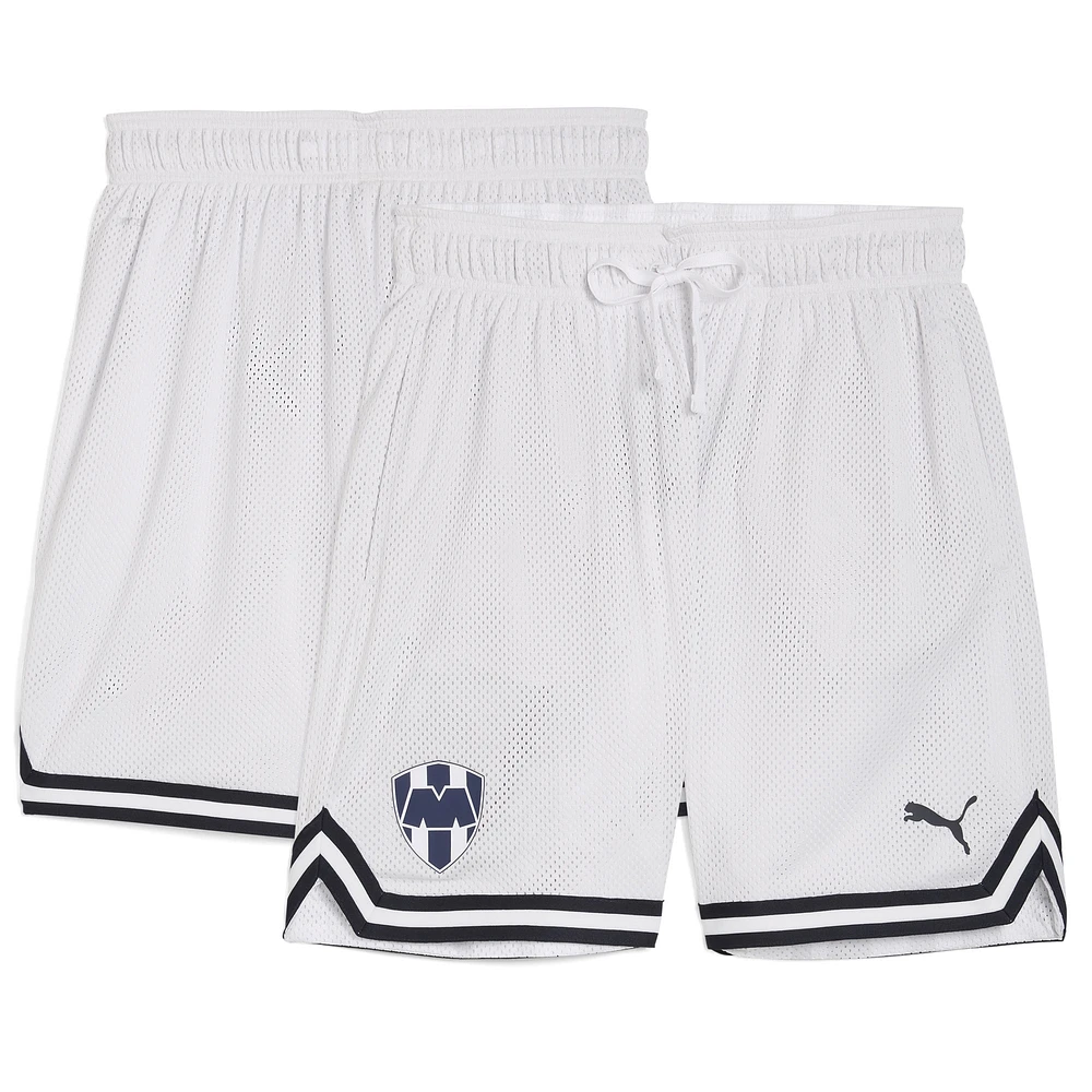 Men's Puma Gray CF Monterrey 2025 FIFA Club World Cup Hoops Reversible Shorts