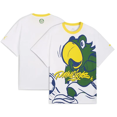 Men's Puma White SE Palmeiras 2025 FIFA Club World Cup Hoops T-Shirt