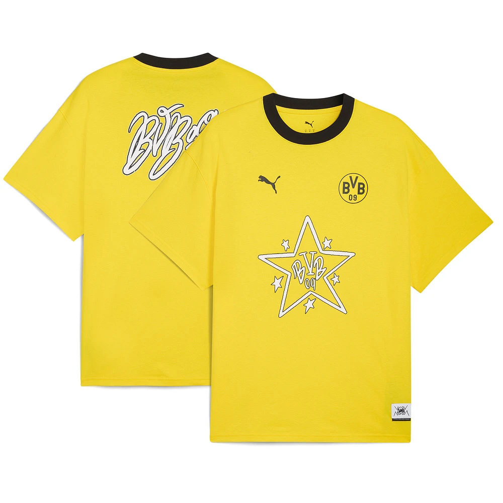 Men's Puma Borussia Dortmund 2025 FIFA Club World Cup Hoops T-Shirt