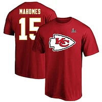 Men's Fanatics Patrick Mahomes Red Kansas City Chiefs Super Bowl LIX Big & Tall Player Name Number T-Shirt