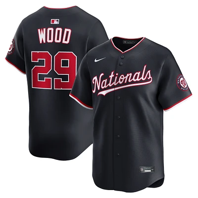 Men's Nike James Wood Navy Washington Nationals Alternate Limited Player Jersey
