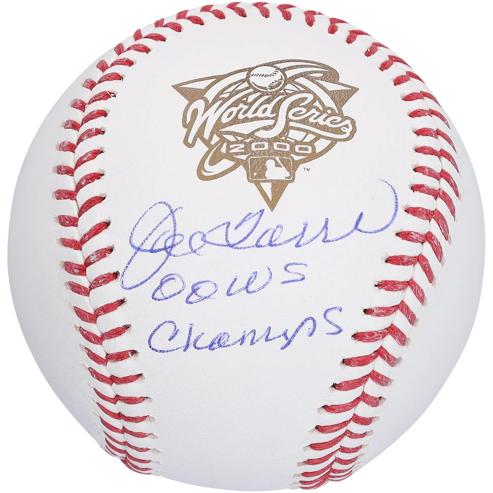 Joe Torre New York Yankees Autographed 2000 World Series Logo Baseball with "00 WS Champs" Inscription