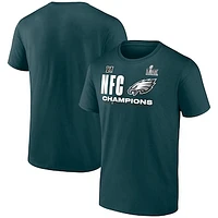 Men's Fanatics  Midnight Green Philadelphia Eagles 2024 NFC Champions Big & Tall Hail Mary T-Shirt