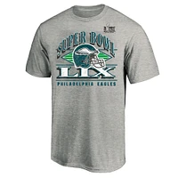 Men's Fanatics  Heather Gray Philadelphia Eagles Super Bowl LIX Big & Tall Our Pastime T-Shirt